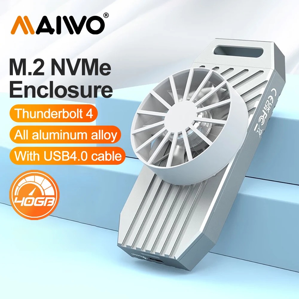 Usb4 40Gbps External Ssd 8Tb - MAIWO-Boîtier externe SSD USB4 NVMe M.2,