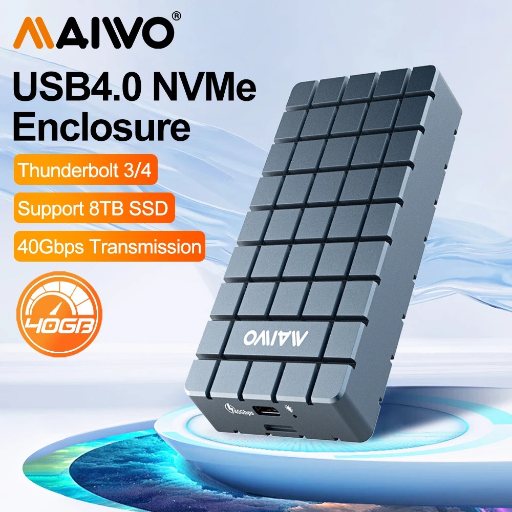 Usb4 40Gbps External Ssd 8Tb - MAIWO-Boîtier SSD M.2 NVMe USB 4.0