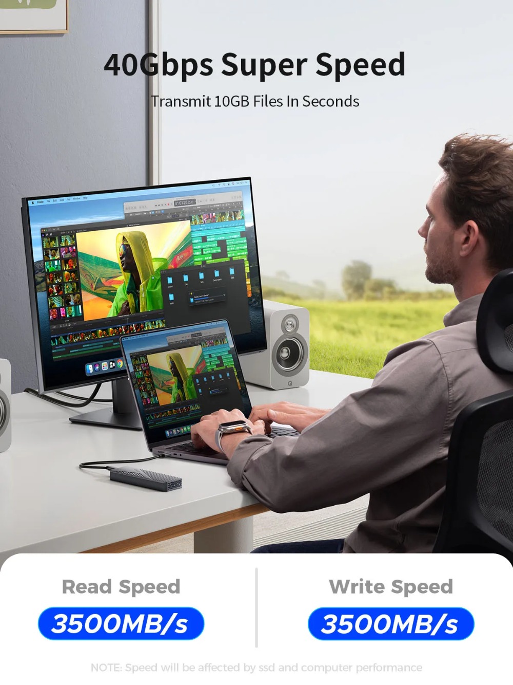 ORICO-Boîtier externe en alumi - Usb4 40Gbps External Ssd 8Tb avis et prix