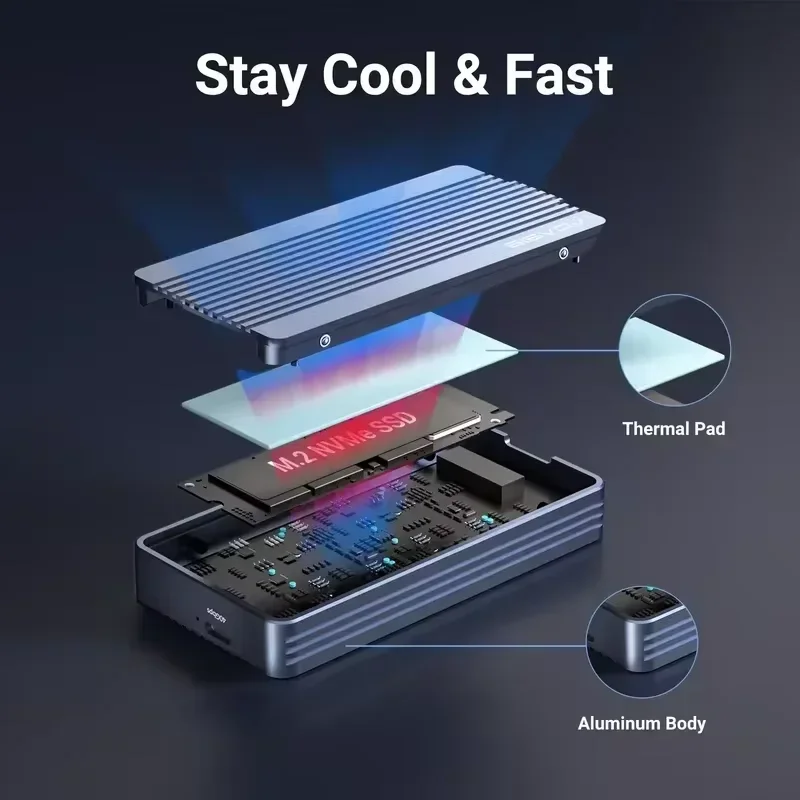 Boîtier SSD M.2 NVMe ACASIS 40 - Usb4 40Gbps External Ssd 8Tb avis et prix