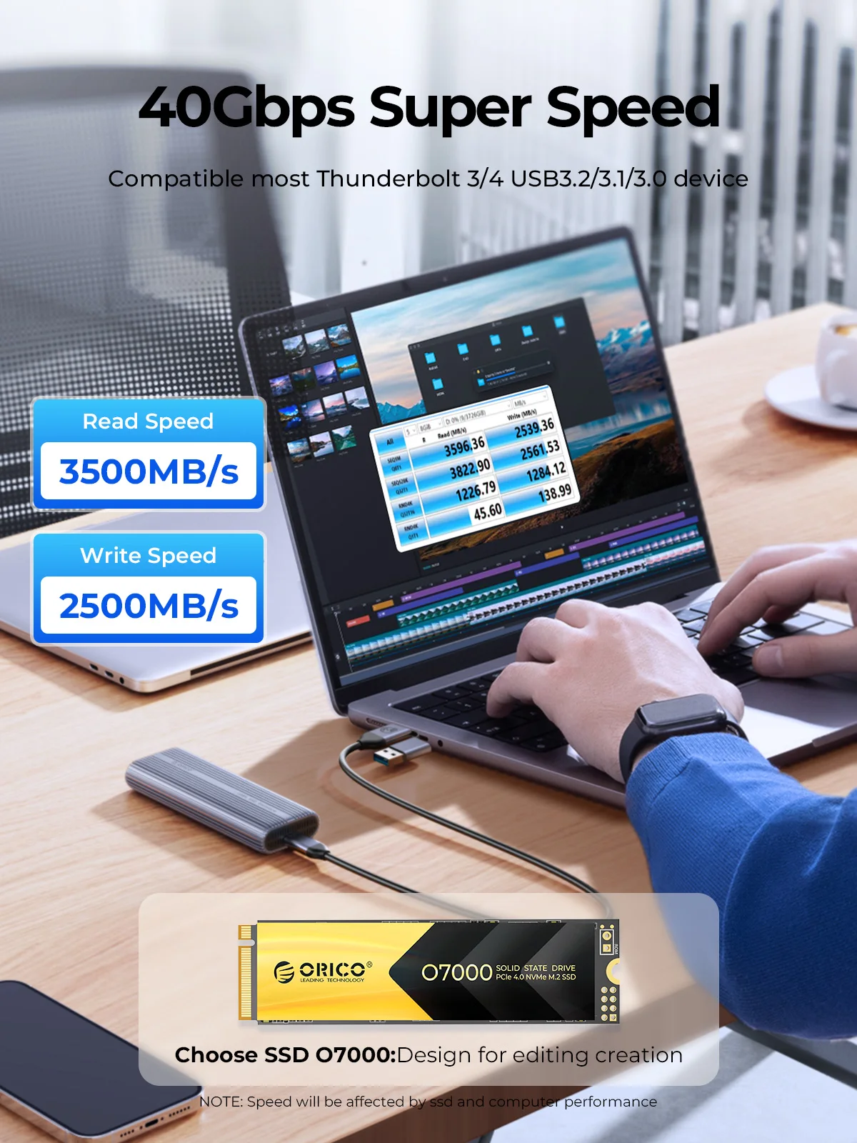 Boîtier SSD M.2 NVMe ORICO 40  - 8Tb M2 Nvme Ssd avis et prix